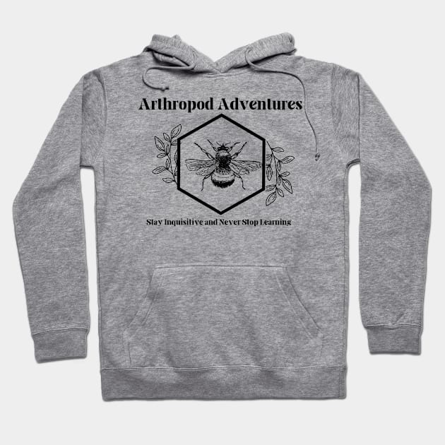 Logo 3 Hoodie by arthropod adventures podcast